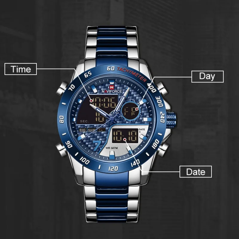 NAVIFORCE 9171 Men's Chronograph Quartz Watch - Product Image 6