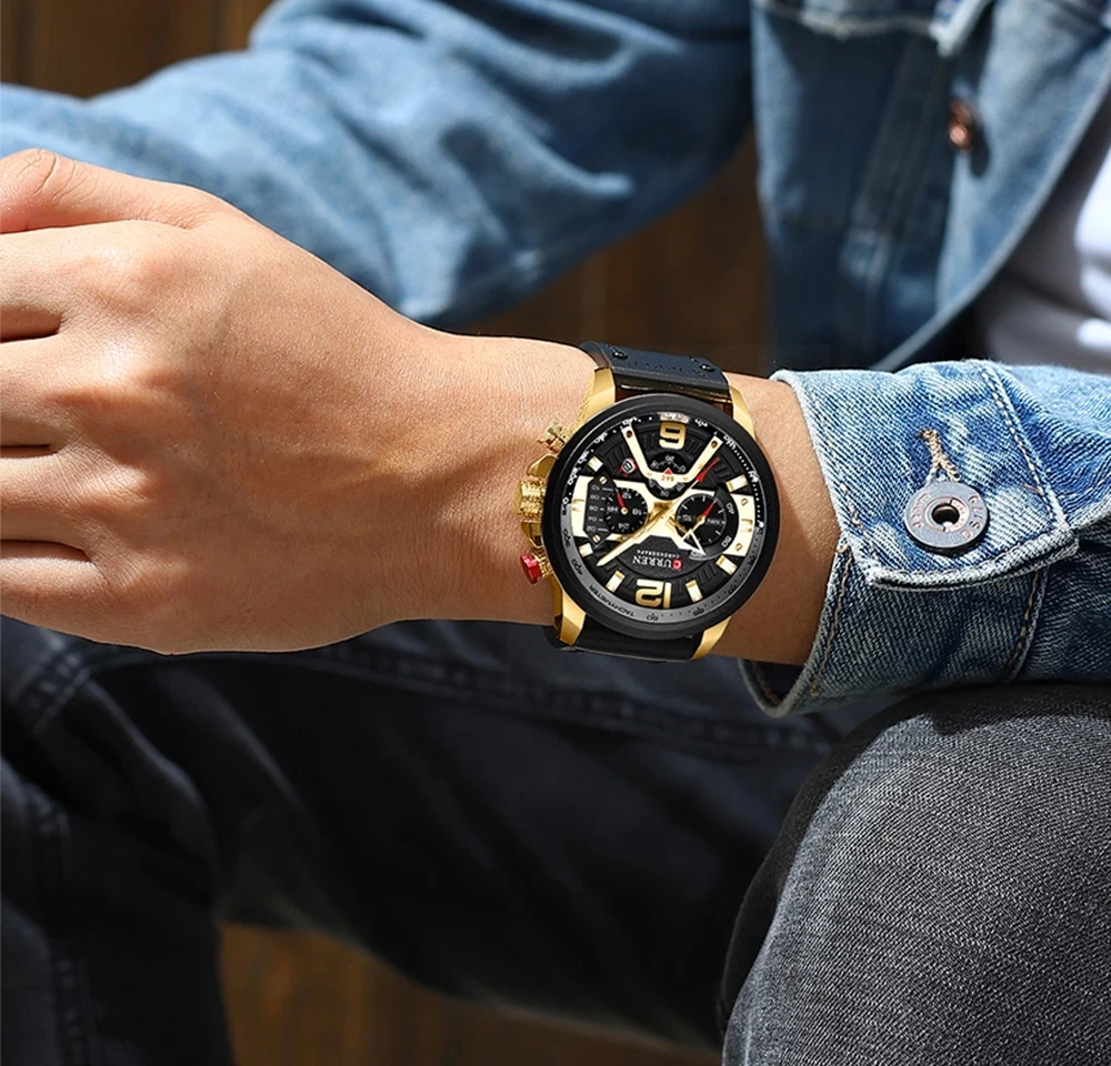 Curren 8329 Men's Chronograph Quartz Watch - Product Image 6