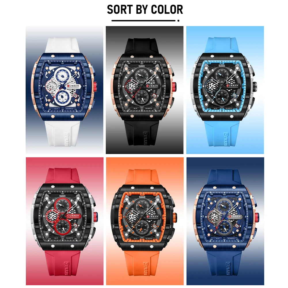 Curren 8442 Men's Chronograph Quartz Watch - Product Image 3