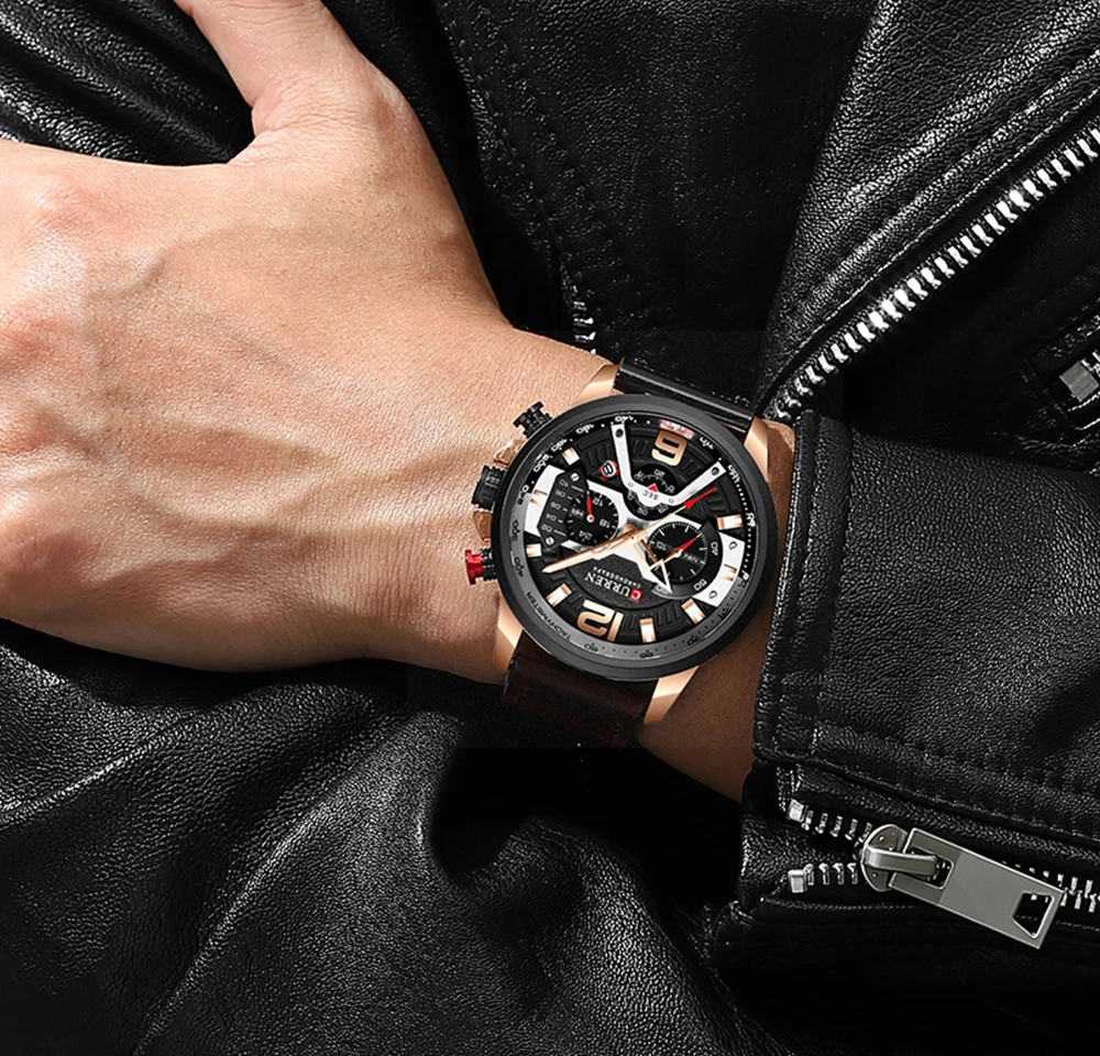 Curren 8329 Men's Chronograph Quartz Watch - Product Image 5
