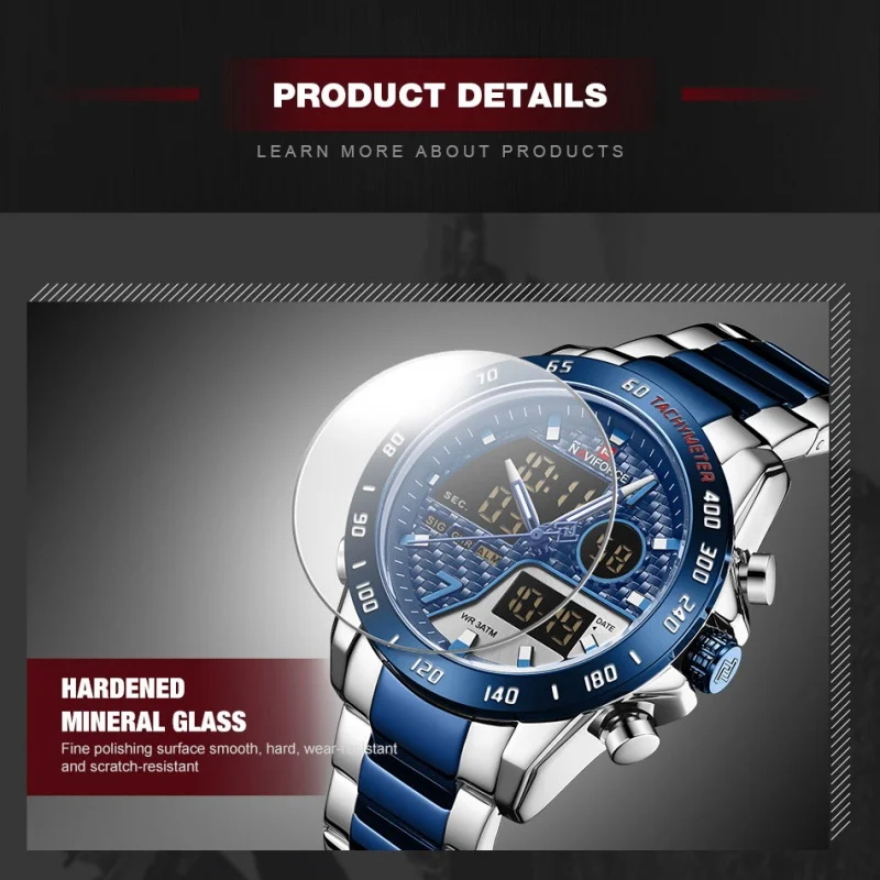 NAVIFORCE 9171 Men's Chronograph Quartz Watch - Product Image 5