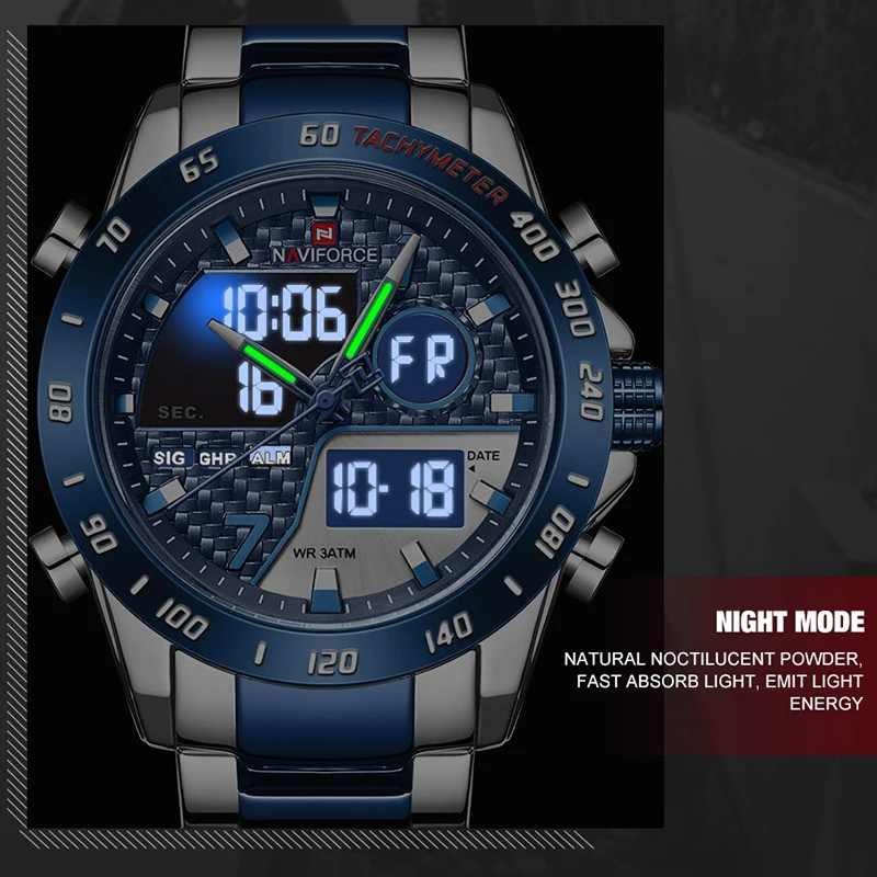 NAVIFORCE 9171 Men's Chronograph Quartz Watch - Product Image 4
