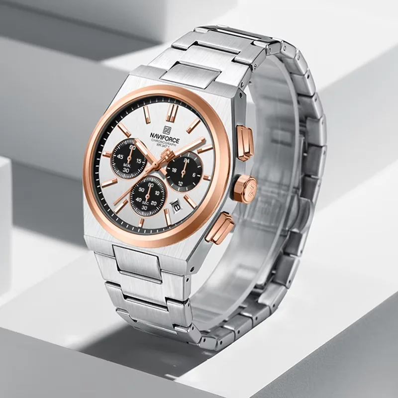 NAVIFORCE NF8048 Men's Chronograph Quartz Watch - Product Image 5